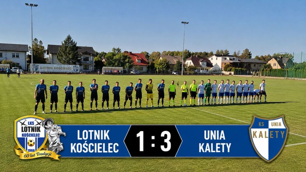 Lotnik Kościelec – Unia Kalety Unia Kalety pokonała Lotnik Kościelec, wykorzystując błędy gospodarzy i swoje sytuacje bramkowe. Mecz nie należał do najbardziej porywających.